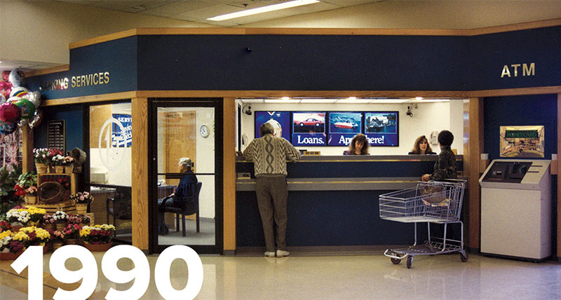 Photo of a bank inside a grocery store